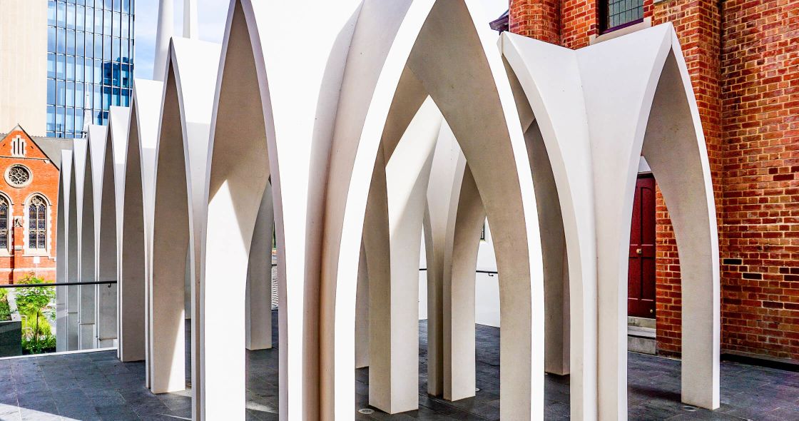 A Building With Pillars