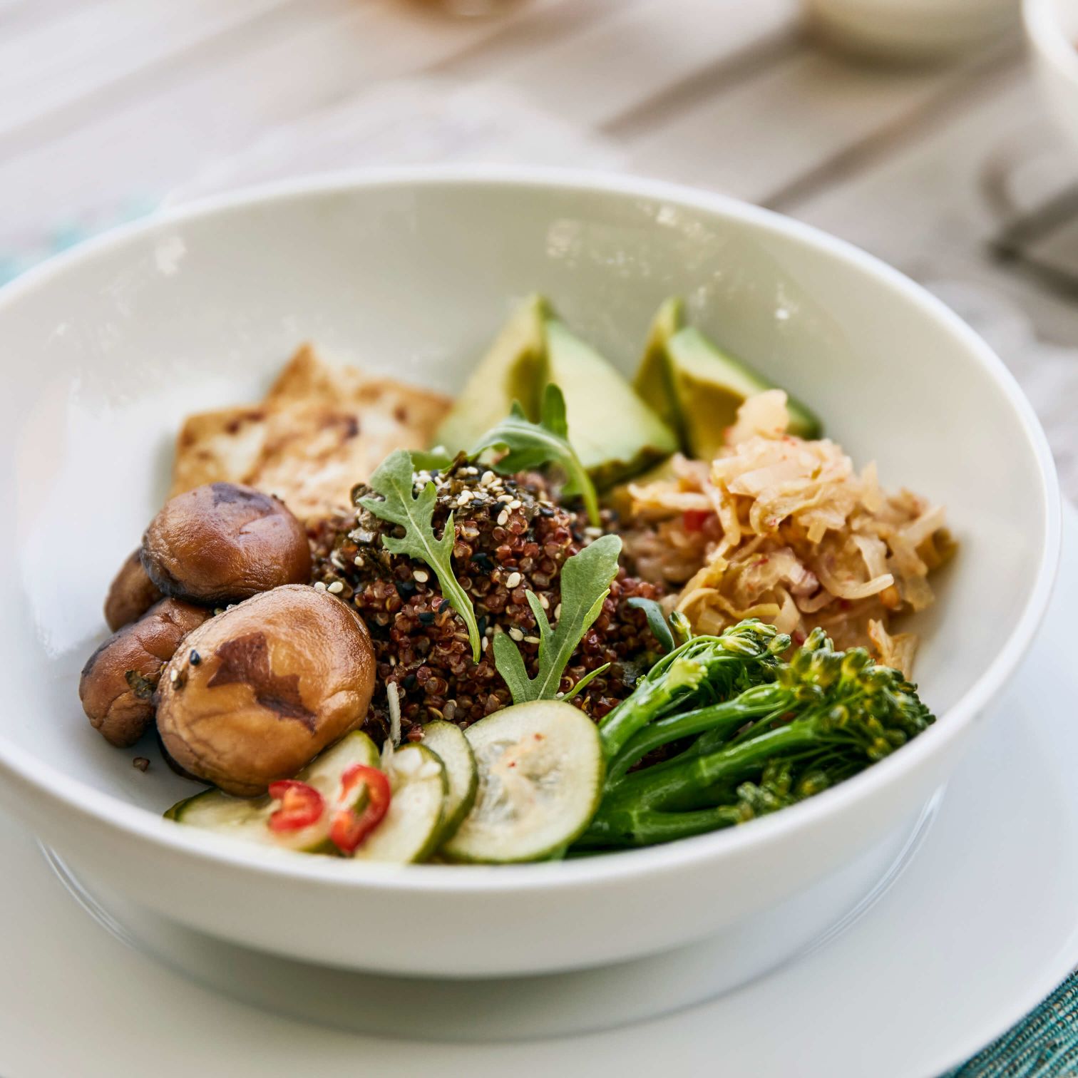 A Bowl Of Food On A Plate