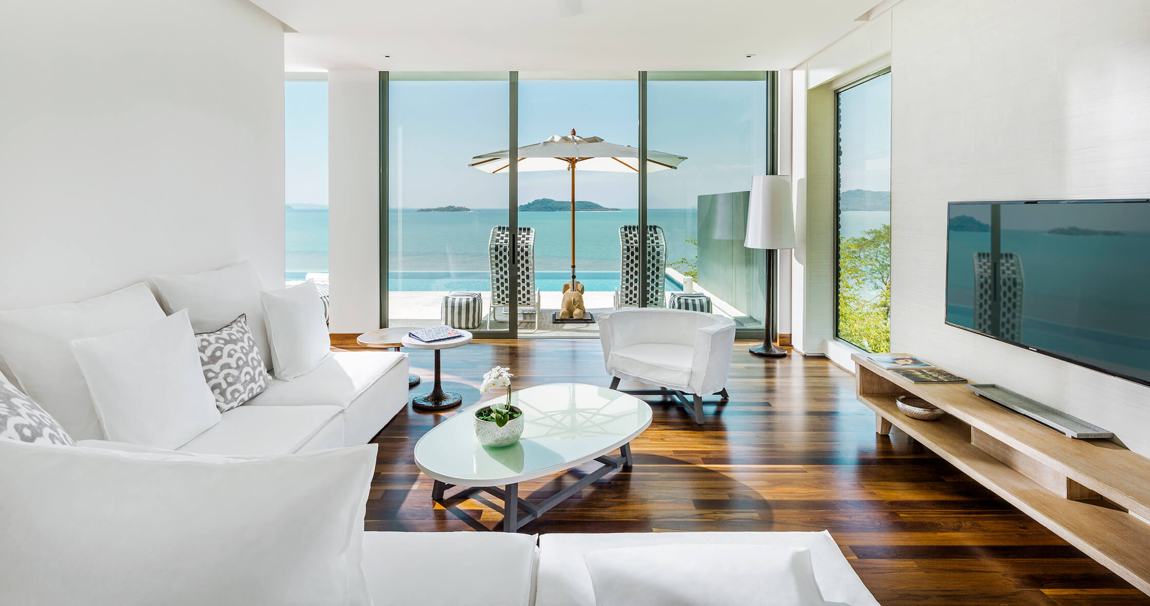 Expansive living room