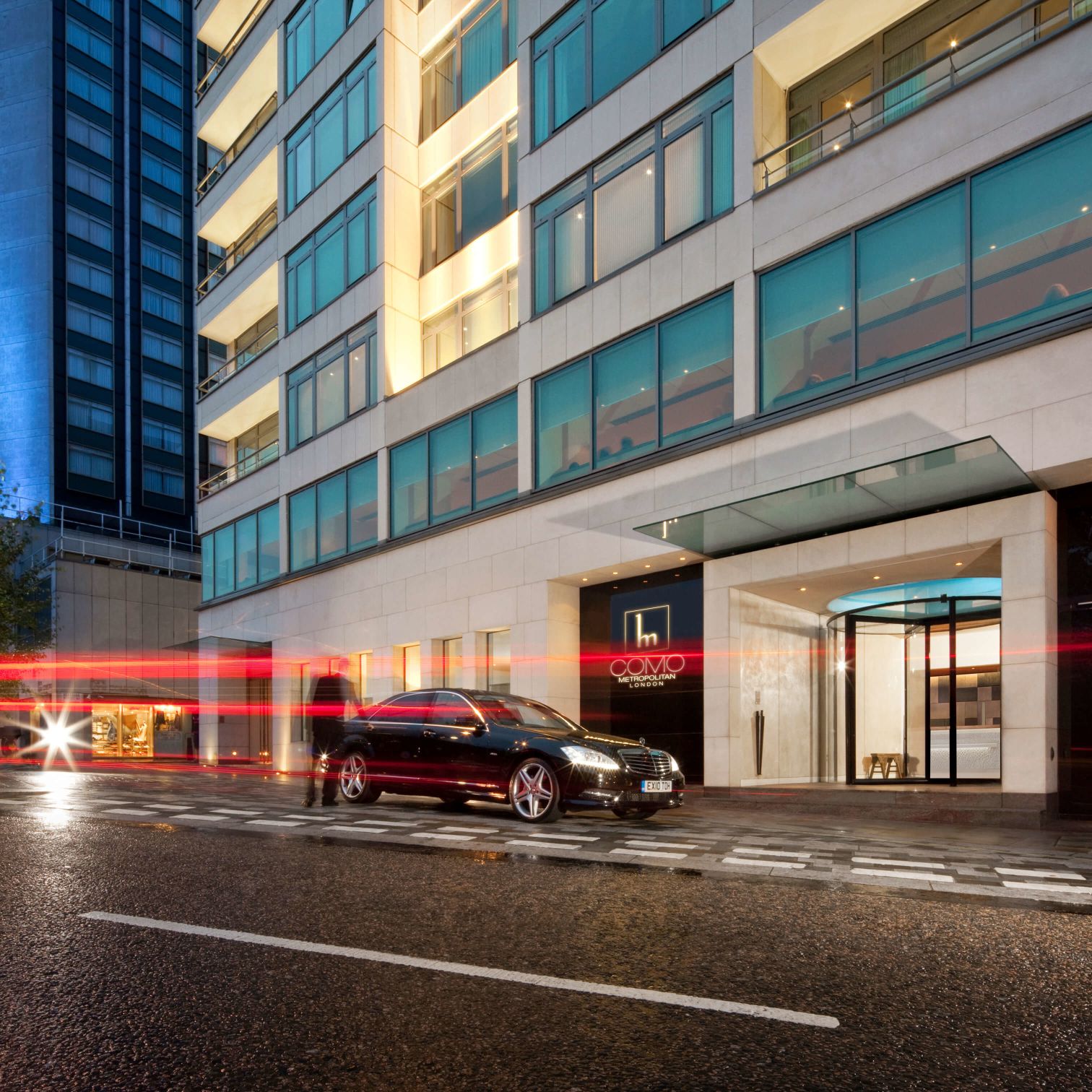 A Car Parked Outside A Building