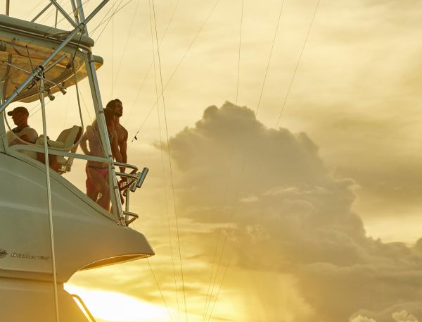A Group Of People On A Boat