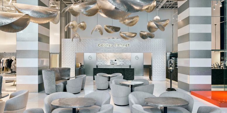 A Room With Chairs And Tables