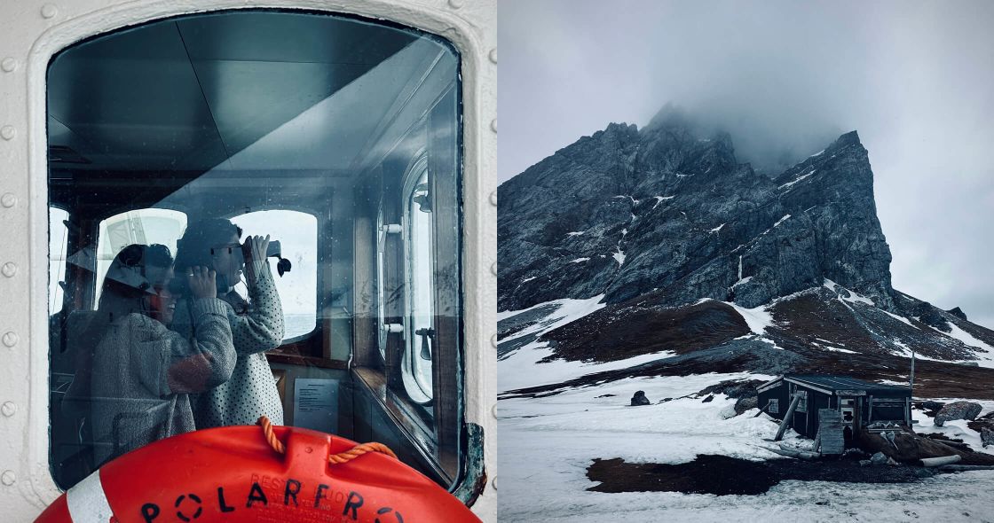 A Person In A White Helmet In A Vehicle In The Snow